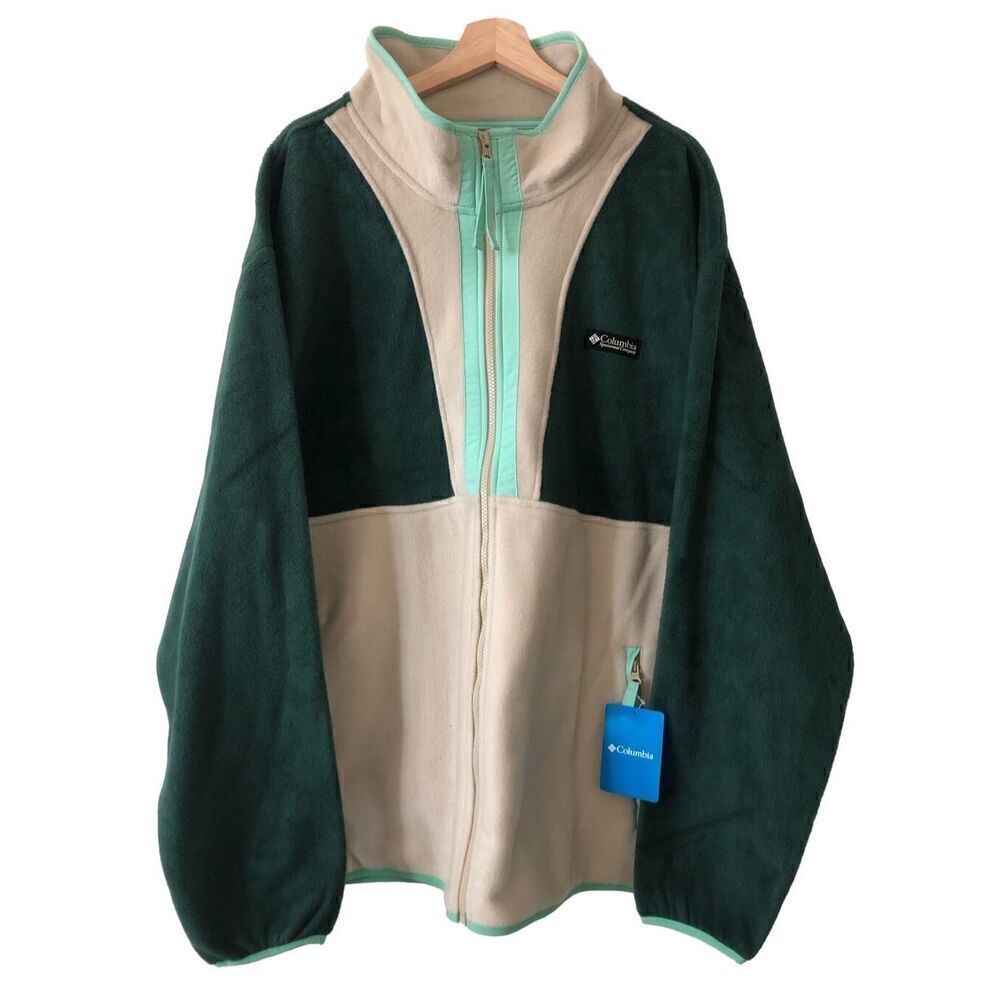 Columbia Back Bowl Full Zip Fleece Jacket Men’s Size 2XL